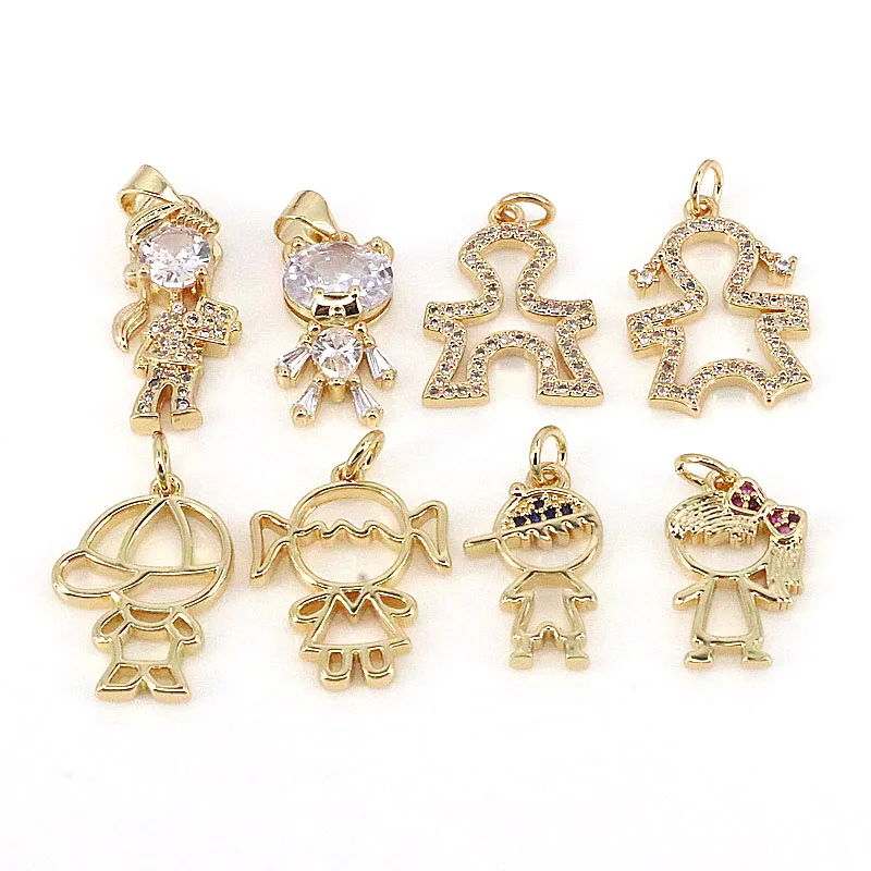 20Pcs Minimalist Gold Boy and Girl Charm Pendant, CZ Micro Pave Kids Charm Pendant for Bracelet Necklace Jewelry Making
20Pcs Minimalist Gold Boy and Girl Charm Pendant, CZ Micro Pave Kids Charm Pendant for Bracelet Necklace Jewelry Making