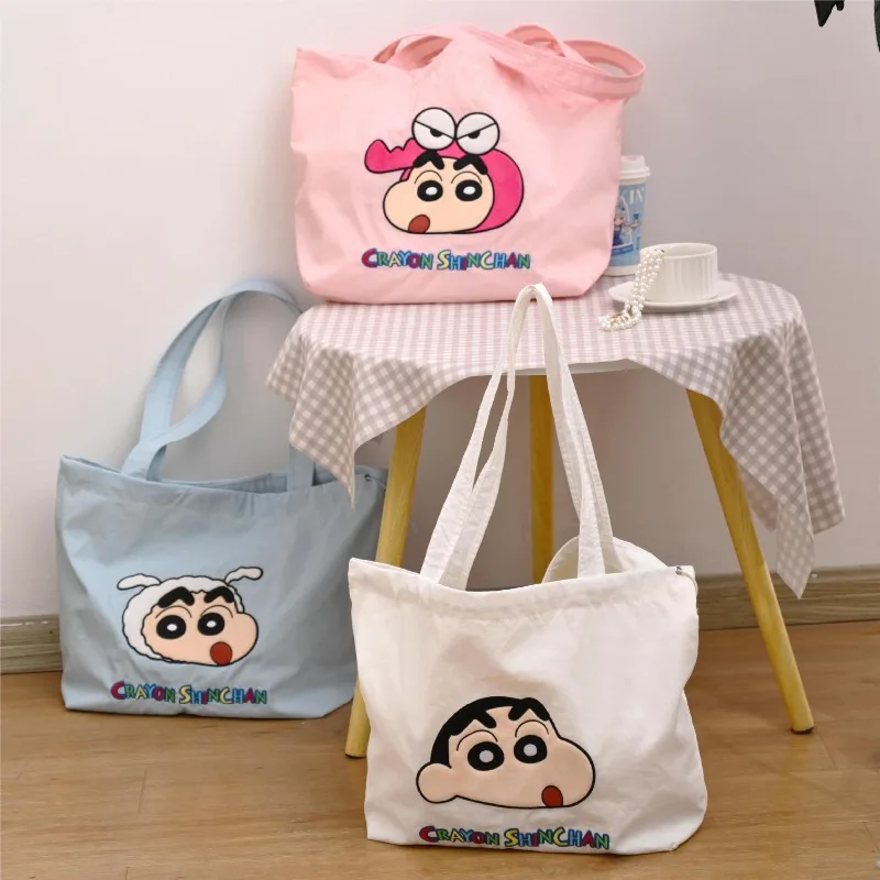Official Licensed Crayon Shinchan Cartoon Canvas Tote Bag Large Capacity Shoulder Bag for Girls School Commute Student Gift
Official Licensed Crayon Shinchan Cartoon Canvas Tote Bag Large Capacity Shoulder Bag for Girls School Commute Student Gift