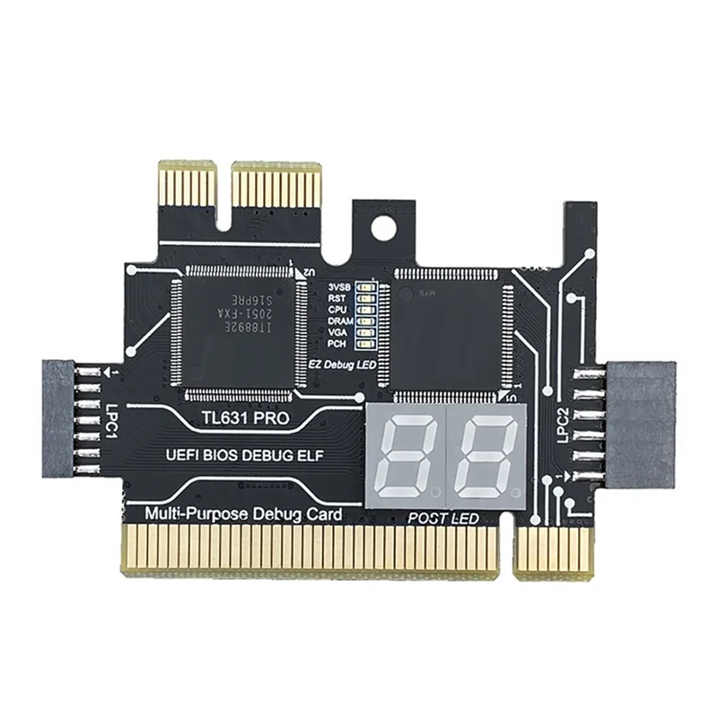 T07C-TL631 Pro Diagnostic Card PCI PCI-E Mini PCI-E Motherboard Multifunction Desktop Laptop Diagnostic Analyzer 
T07C-TL631 Pro Diagnostic Card PCI PCI-E Mini PCI-E Motherboard Multifunction Desktop Laptop Diagnostic Analyzer