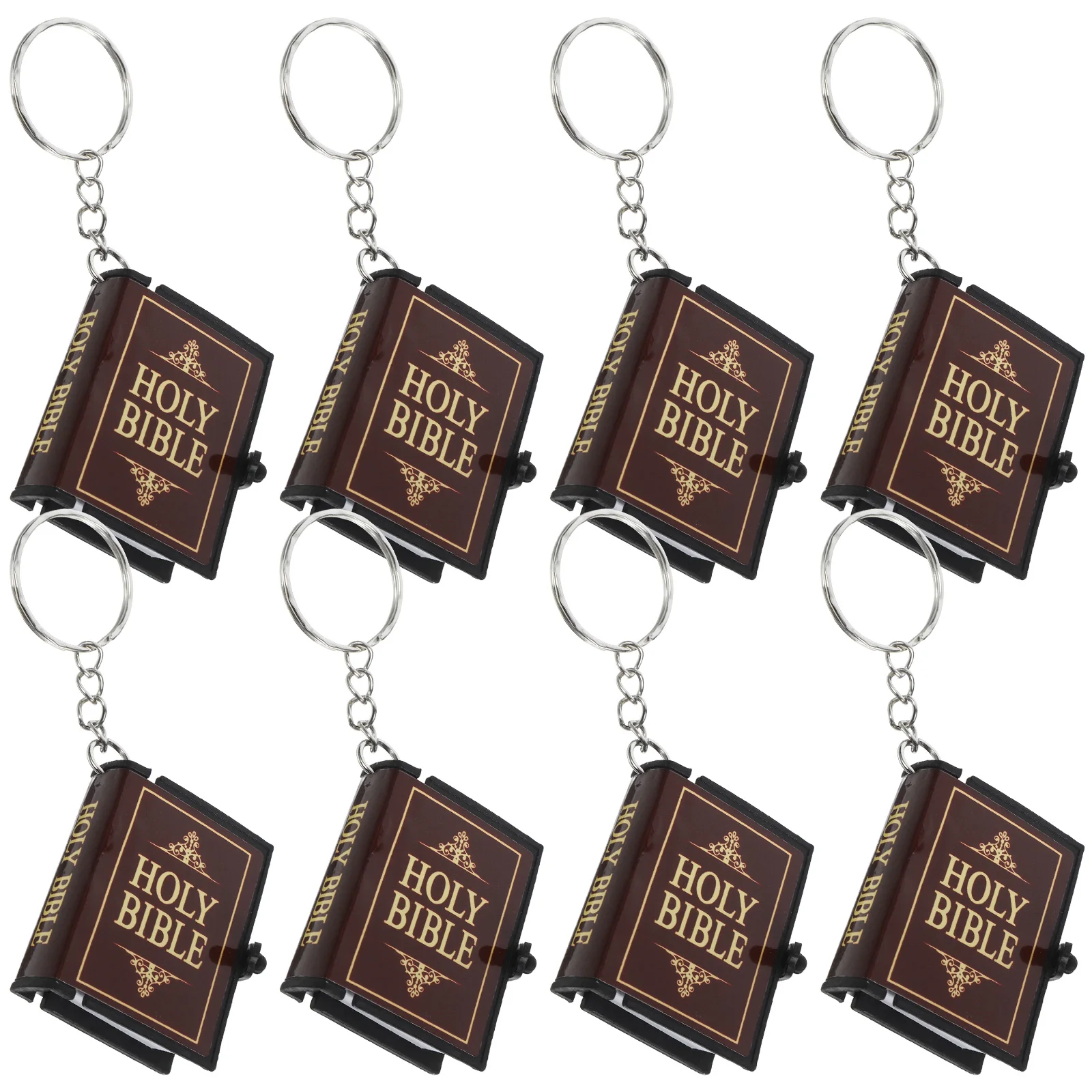 8pcs Key Rings Bible Keychains PVC Bible Pendant Religious Gifts Jesus Pendant Bag Ornaments Red Gold Colors
8pcs Key Rings Bible Keychains PVC Bible Pendant Religious Gifts Jesus Pendant Bag Ornaments Red Gold Colors