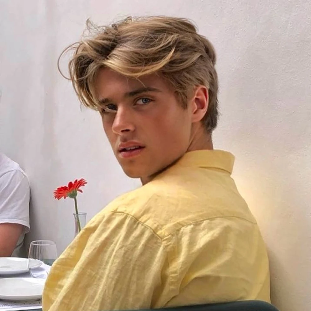 10 Inch Ombre Blonde Men's Synthetic Wig, Short Fluffy Layered Hair Wig for Daily & Cosplay
10 Inch Ombre Blonde Men's Synthetic Wig, Short Fluffy Layered Hair Wig for Daily & Cosplay