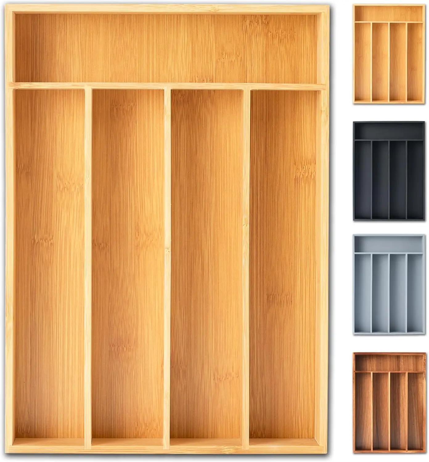 Silverware Organizer, 10 Inch Utensil Organizer Kitchen Drawer Organizer Bamboo Silverware Holder
Silverware Organizer, 10 Inch Utensil Organizer Kitchen Drawer Organizer Bamboo Silverware Holder