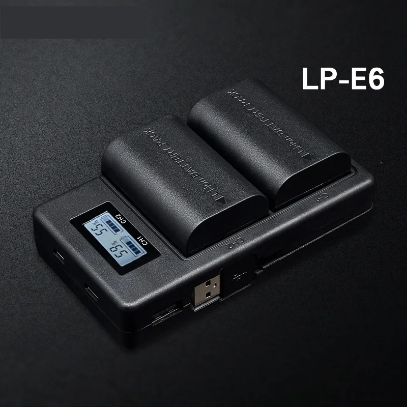 For PALO LP E6 LP-E6 Battery Multifunction Charger For Canon EOS 5DS Mark II 5D Mark III 6D 7D 70D 60D 80D 90D 5DS R Camera
For PALO LP E6 LP-E6 Battery Multifunction Charger For Canon EOS 5DS Mark II 5D Mark III 6D 7D 70D 60D 80D 90D 5DS R Camera