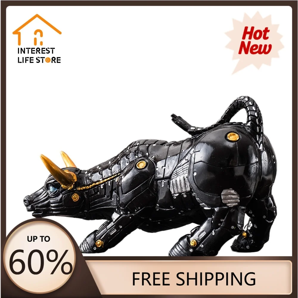 Wall Street Bull Market Resin Ornaments Feng Shui Fortune Statue Wealth Art Figurines for Office Interior Desktop Decor Crafts
Wall Street Bull Market Resin Ornaments Feng Shui Fortune Statue Wealth Art Figurines for Office Interior Desktop Decor Crafts
