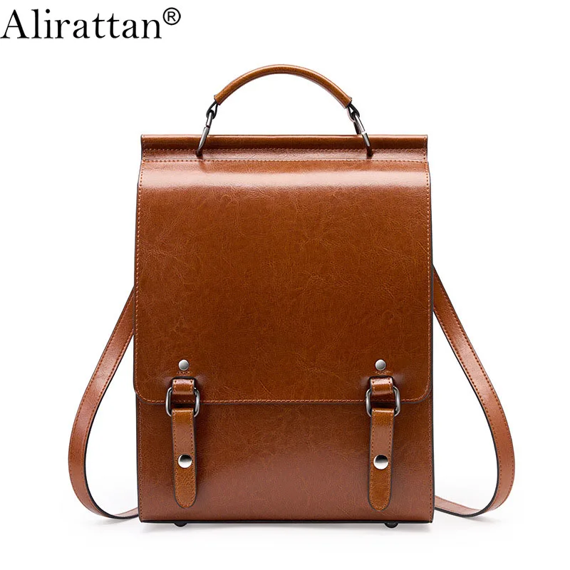 Alirattan New Genuine leather Backpack for Women Fashion Vintage High Quality Ladies Cowhide Computer Backpack Shoulder Bag A305
Alirattan New Genuine leather Backpack for Women Fashion Vintage High Quality Ladies Cowhide Computer Backpack Shoulder Bag A305