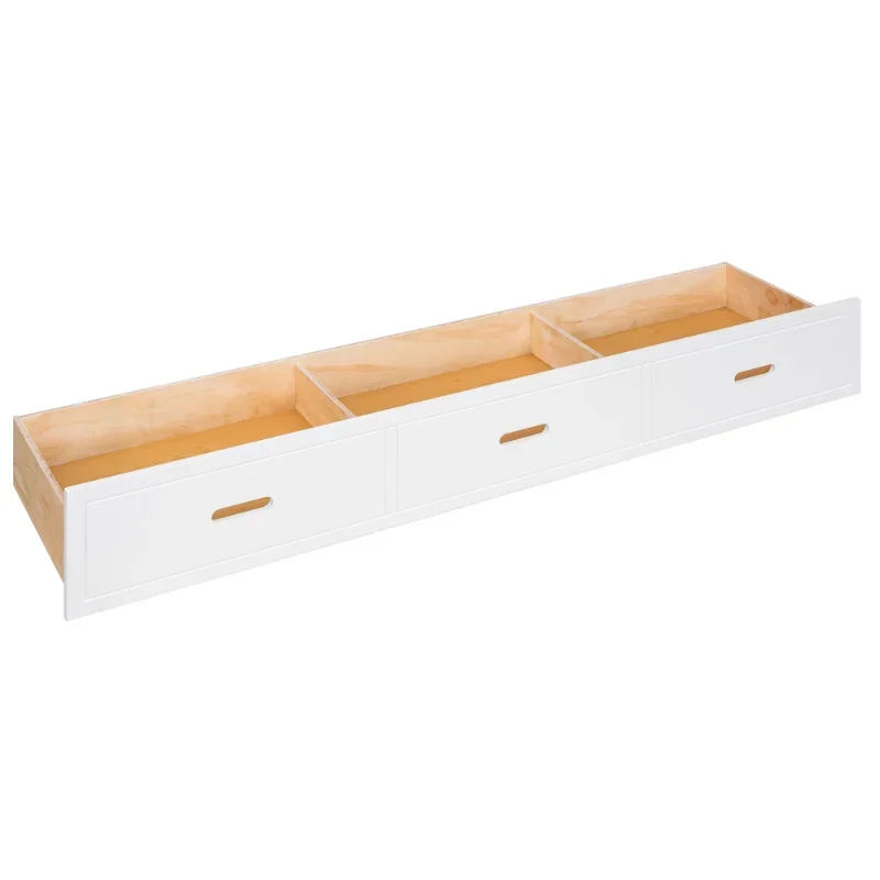Twin Size Canopy Daybed with 3 in 1 Drawer and Slat Support Leg for Kids Bedroom, Solid House Bed, White
Twin Size Canopy Daybed with 3 in 1 Drawer and Slat Support Leg for Kids Bedroom, Solid House Bed, White