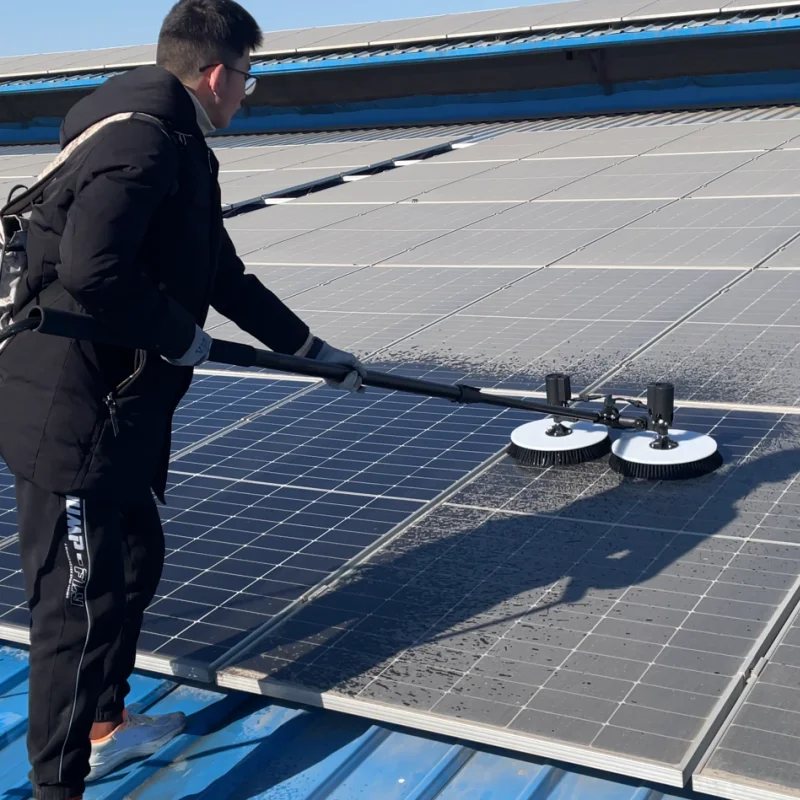 Dual-head Automatic Aluminum Brush for Solar Panel, Roof and Window Cleaning
Dual-head Automatic Aluminum Brush for Solar Panel, Roof and Window Cleaning