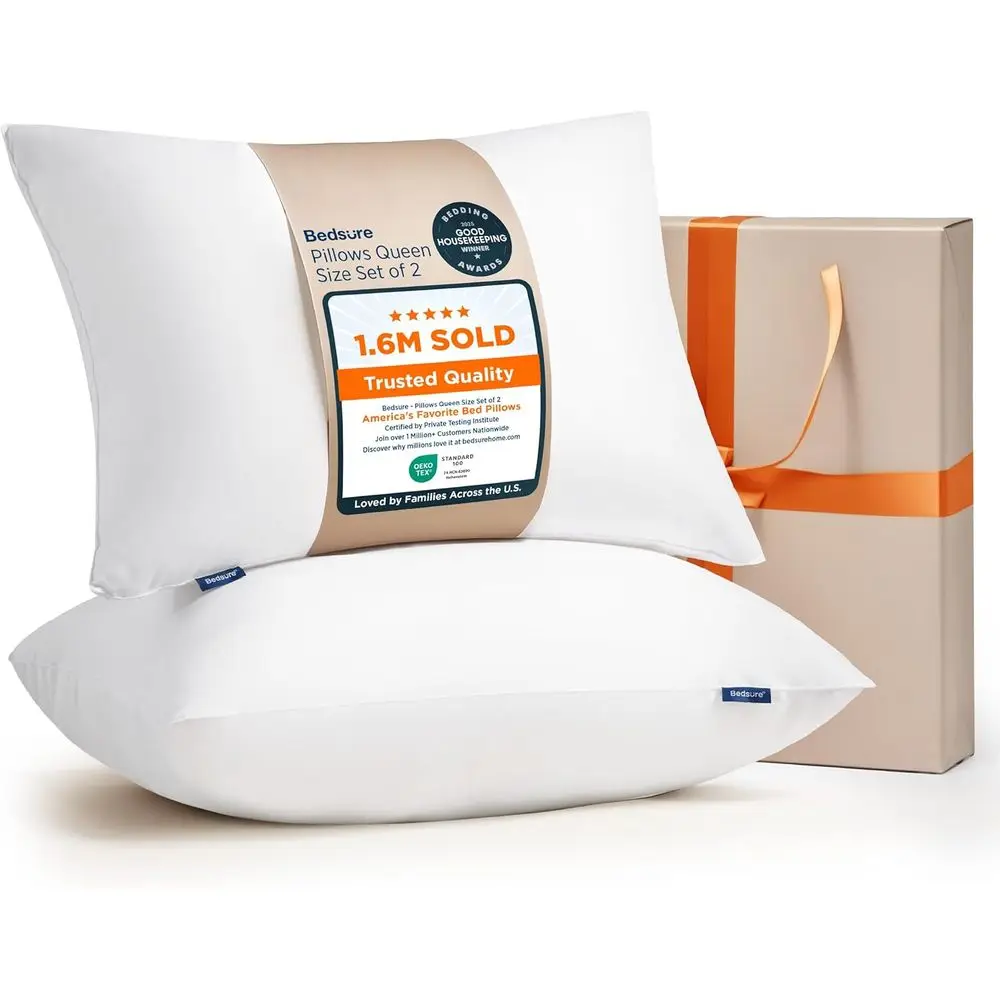 Pillows Queen Size Set o 2 - Hotel Collection Bed Pillows or Sleng, with Down Alternative illing, Sot Support or Back, Stoh or S
Pillows Queen Size Set o 2 - Hotel Collection Bed Pillows or Sleng, with Down Alternative illing, Sot Support or Back, Stoh or S