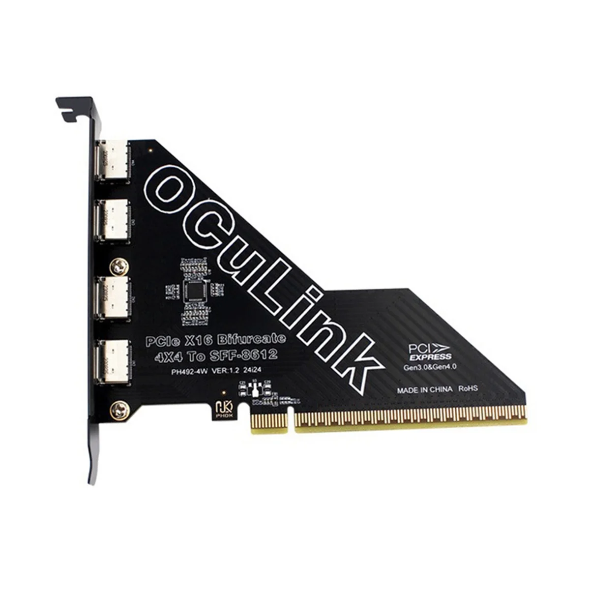 ATP-PCIe 4.0 X16 to 4 Ports Oculink SFF 8611&8612 Adapter Card Support SFF 8611&8612 to SFF 8639 U.2 SSD Adapter Card
ATP-PCIe 4.0 X16 to 4 Ports Oculink SFF 8611&8612 Adapter Card Support SFF 8611&8612 to SFF 8639 U.2 SSD Adapter Card