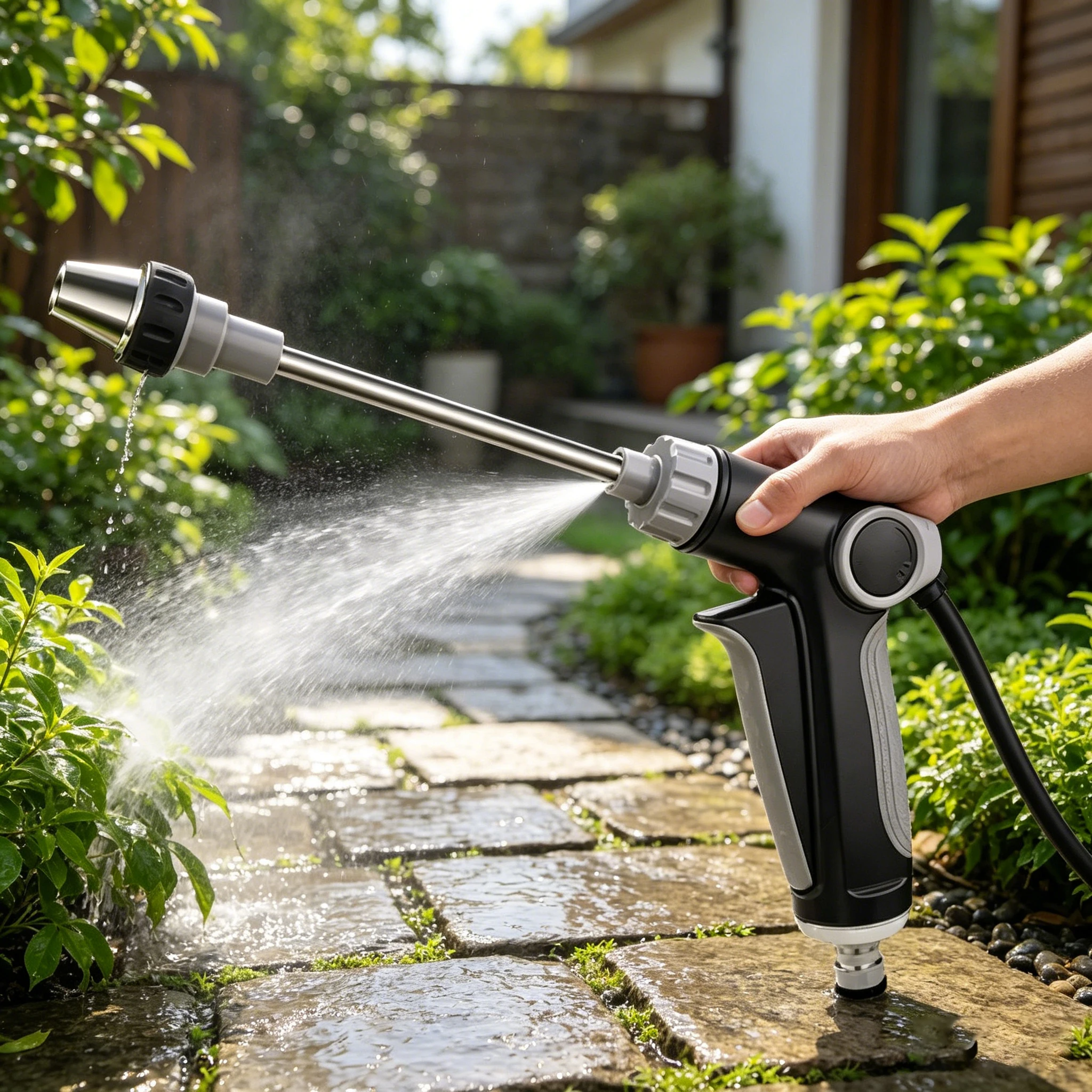 High Pressure Hose Nozzle: Transform Any Hose Into A Powerful Washer For Car Washing Garden Patio Cleaning
High Pressure Hose Nozzle: Transform Any Hose Into A Powerful Washer For Car Washing Garden Patio Cleaning