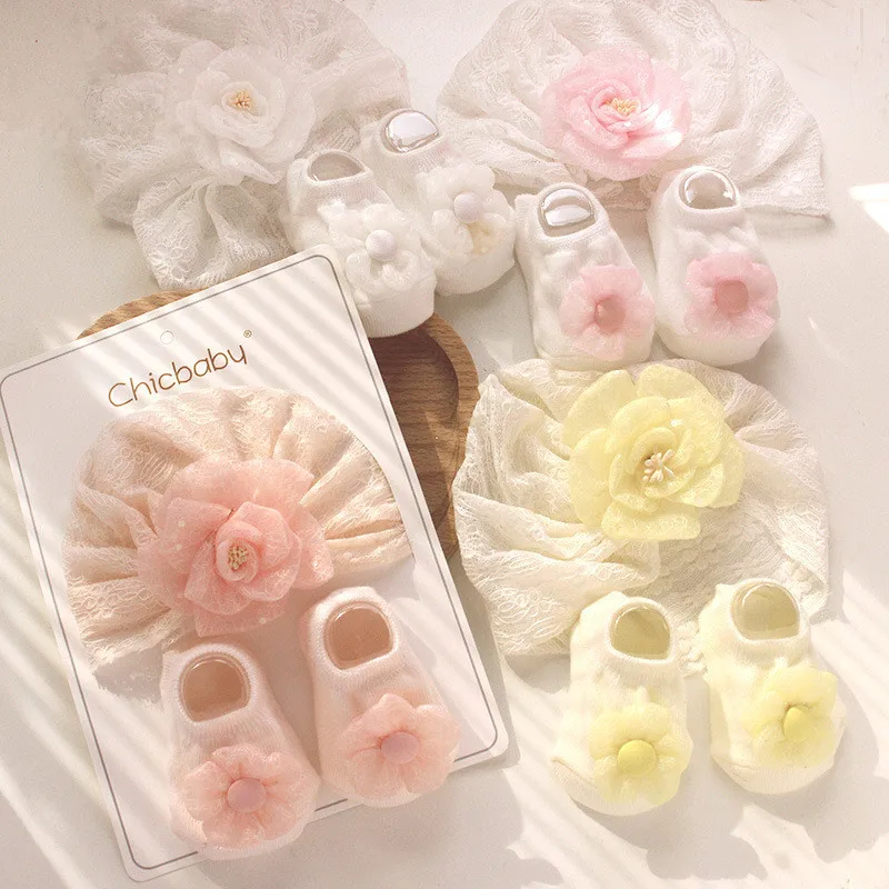 Newborn Baby Knitted Hats Socks Set Soft Solid Color Prewalker Anti Socks Girl Infant Turban Cap
Newborn Baby Knitted Hats Socks Set Soft Solid Color Prewalker Anti Socks Girl Infant Turban Cap