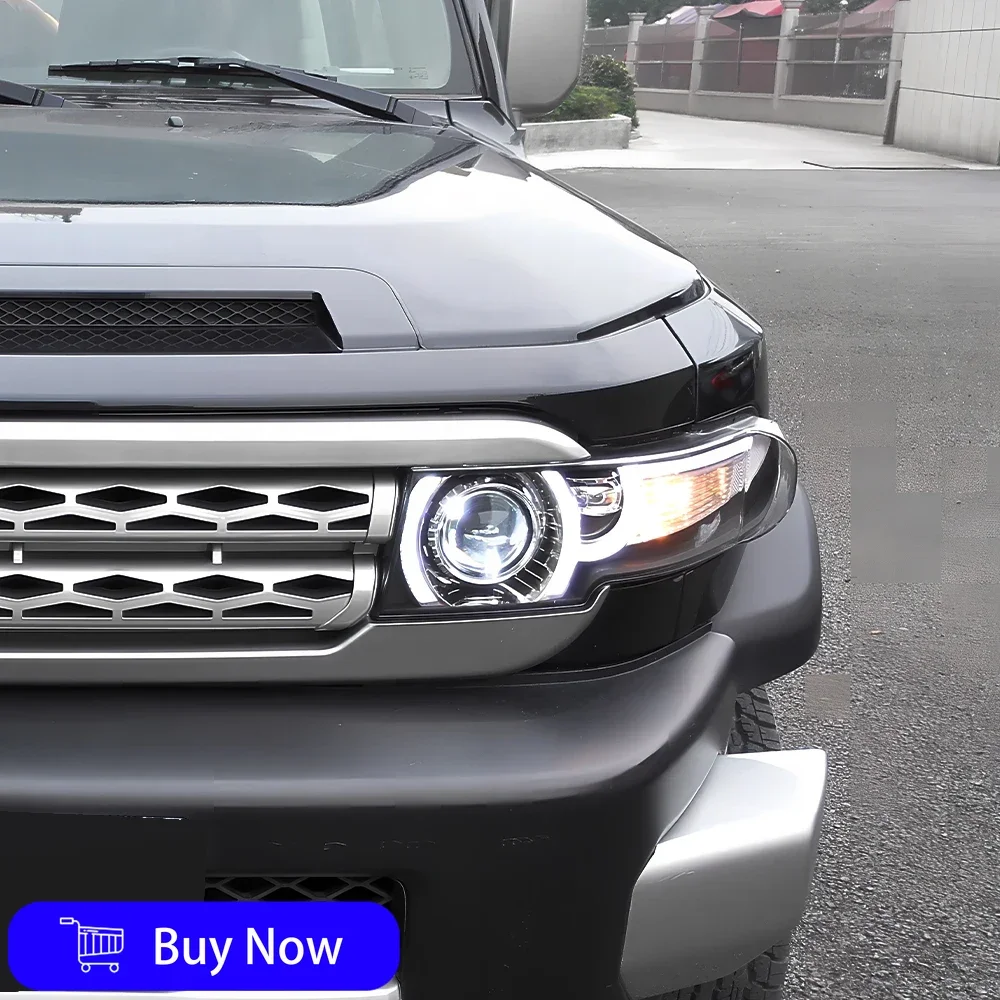 For Toyota FJ Cruiser 2007-2017 Car Front lamps Assembly LED Auto Headlights Upgrade Land Rover Design Bifocal Lens Accessories
For Toyota FJ Cruiser 2007-2017 Car Front lamps Assembly LED Auto Headlights Upgrade Land Rover Design Bifocal Lens Accessories