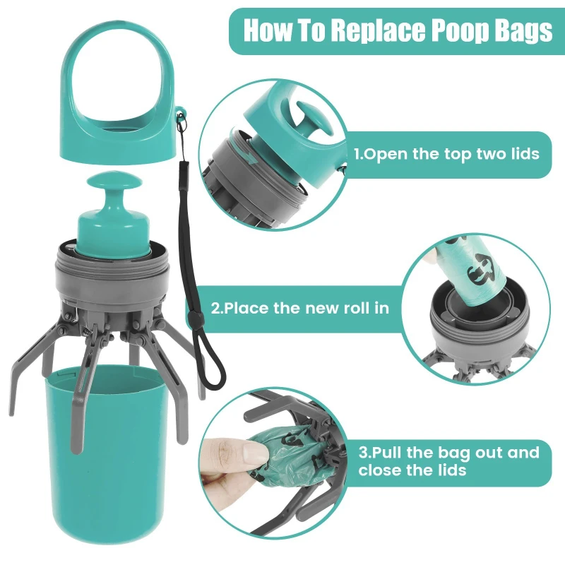 Outdoor Dog Toilet Six Claw Shovel Fecal Dispenser 0 Touch Design Ultra Light Poop Pickup Tool Attached Perfect for Park/Trave
Outdoor Dog Toilet Six Claw Shovel Fecal Dispenser 0 Touch Design Ultra Light Poop Pickup Tool Attached Perfect for Park/Trave
