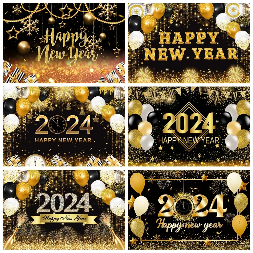 Laeacco 2024 New Year Photographic Backdrop Gold Glitter Balloon Backdrop Spring Festival Party Portrait Photography Background
Laeacco 2024 New Year Photographic Backdrop Gold Glitter Balloon Backdrop Spring Festival Party Portrait Photography Background