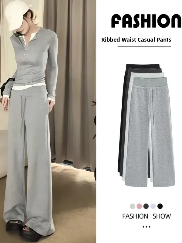 plus Size Grey Wide Leg Pants Women's Autumn Winter High Waist Drapey Loose Straight Casual Sweatpants American Sport Pants
plus Size Grey Wide Leg Pants Women's Autumn Winter High Waist Drapey Loose Straight Casual Sweatpants American Sport Pants