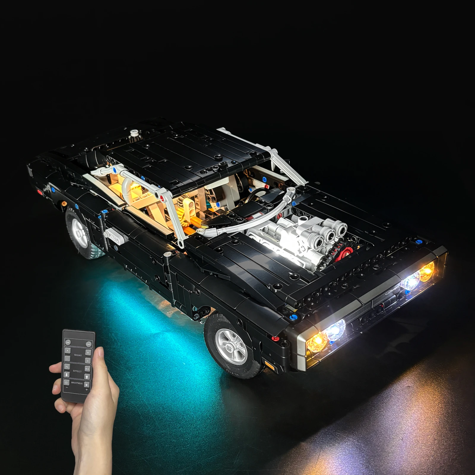 LYBMTWF LED Lighting Kit Compatible with Lego 42231 Fast and Furious Dodge Charger R/T Car Model (NOT Include building Bricks)