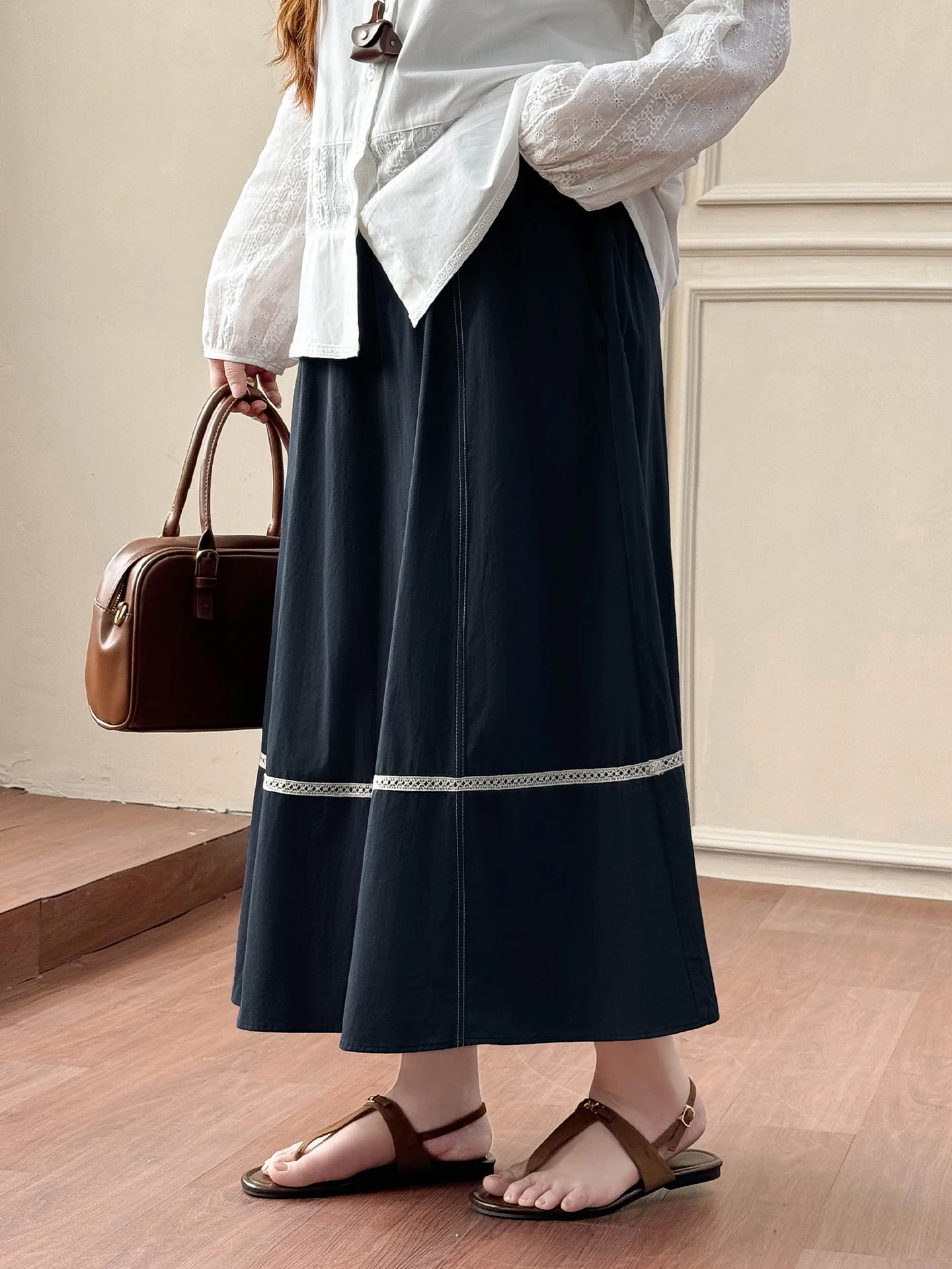 Artistic High Waist Midi Skirt plus Size Women's Summer Long Dress Slimming Belly Covering A-Line Skirt Cotton Blend Casual Wear
Artistic High Waist Midi Skirt plus Size Women's Summer Long Dress Slimming Belly Covering A-Line Skirt Cotton Blend Casual Wear