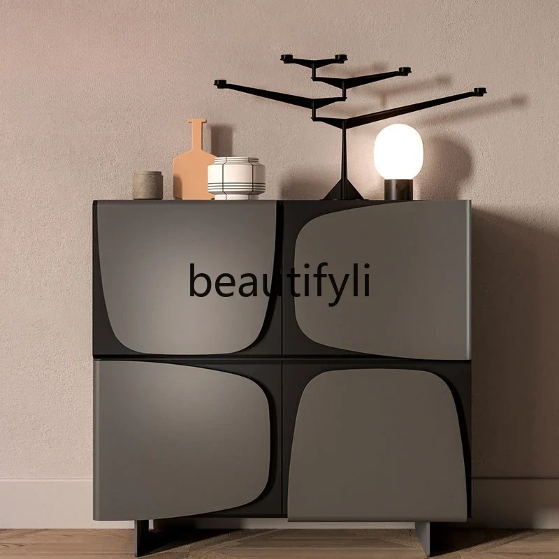 Modern minimalist creative sofa side cabinet living room locker Italian minimalist storage cabinet
Modern minimalist creative sofa side cabinet living room locker Italian minimalist storage cabinet