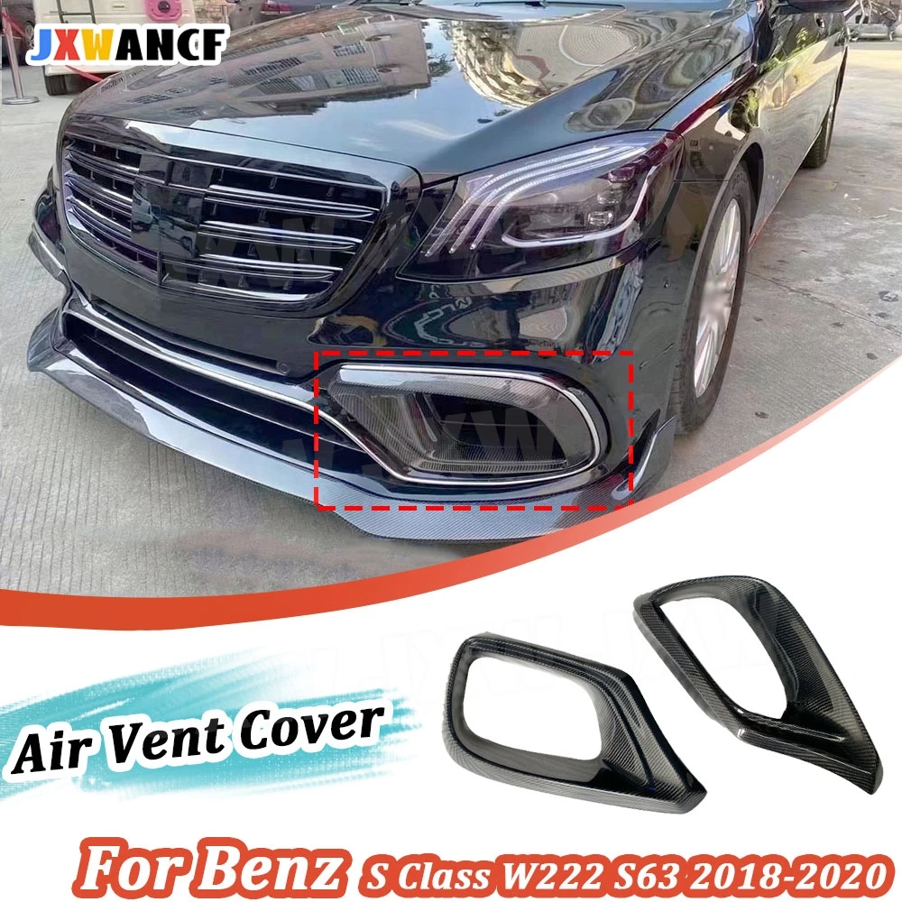 JXWANCF Dry Carbon Fiber FRP Front Bumper Air Vent Decorative For Benz S Class W222 S63 AMG 2018-2020 Bumper Decoration BodyKit
JXWANCF Dry Carbon Fiber FRP Front Bumper Air Vent Decorative For Benz S Class W222 S63 AMG 2018-2020 Bumper Decoration BodyKit