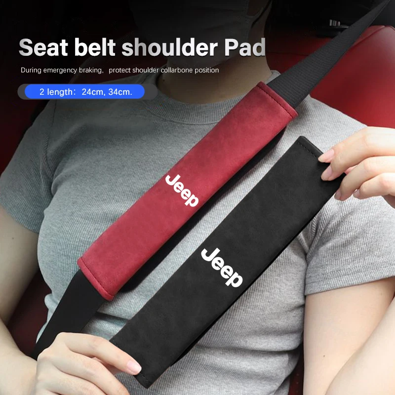 Car Shoulder Protector Pad Suede Seat Belt Cover For Jeep Renegade Compass Grand Cherokee Wrangler jk Gladiator Patriot Liberty
Car Shoulder Protector Pad Suede Seat Belt Cover For Jeep Renegade Compass Grand Cherokee Wrangler jk Gladiator Patriot Liberty
