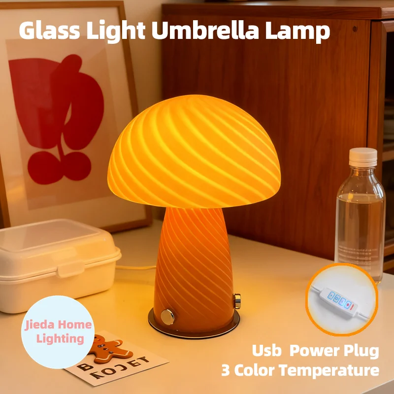 Murano Glass Mushroom Table Lamp Korean Creamy Bedside Light 3 Color Temp Vanity Dorm Decor
Murano Glass Mushroom Table Lamp Korean Creamy Bedside Light 3 Color Temp Vanity Dorm Decor