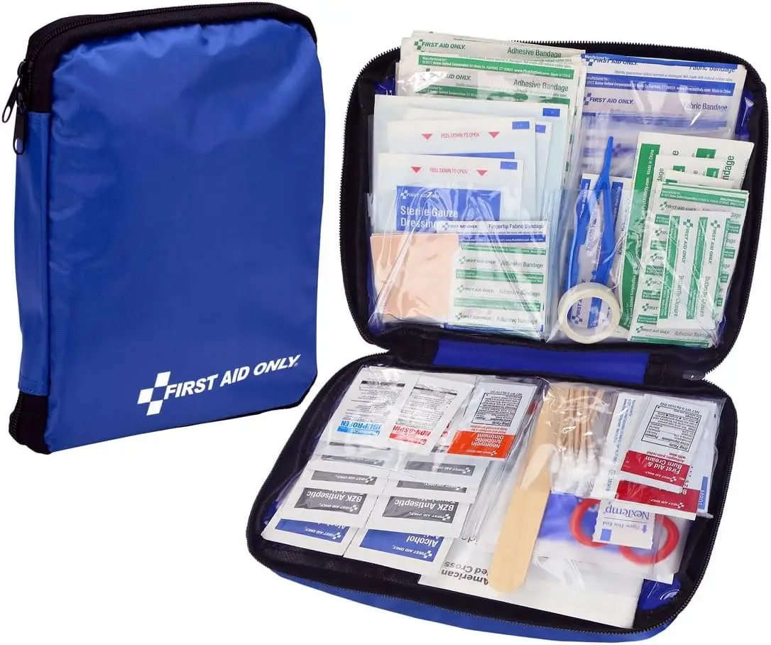 298-Piece All-Purpose Emergency First Aid Kit for Home, Car, Travel & Camping - Compact Pouch
298-Piece All-Purpose Emergency First Aid Kit for Home, Car, Travel & Camping - Compact Pouch