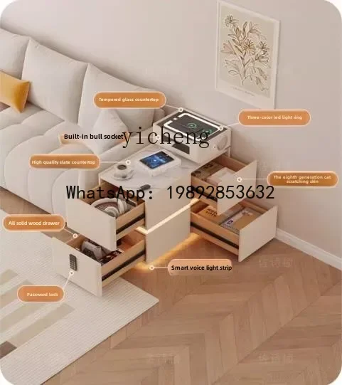 Cream Wind Sofa Side Cabinet Intelligent Multifunctional Side Partition
Cream Wind Sofa Side Cabinet Intelligent Multifunctional Side Partition