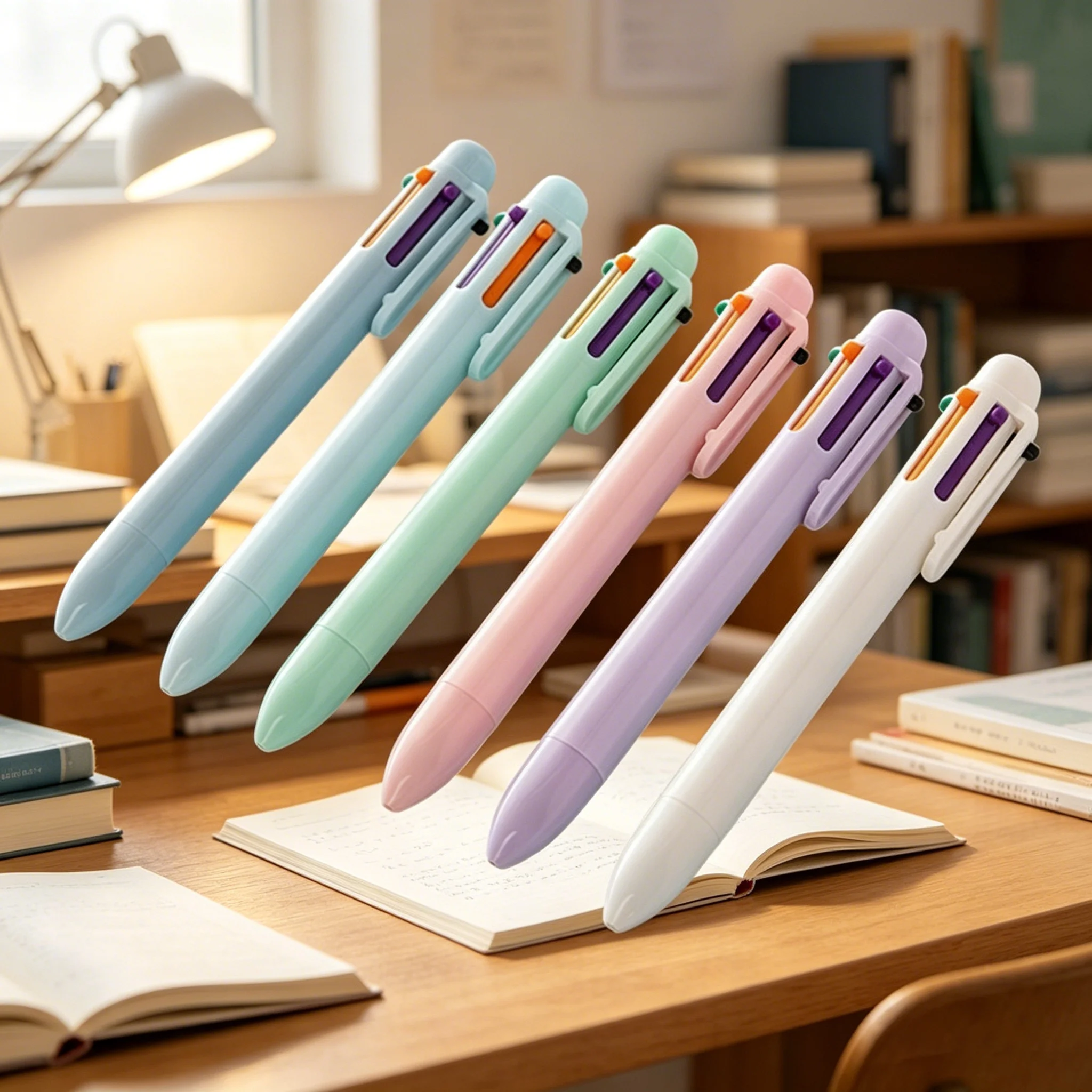 Colorful six-color pens, solid color pens, candy color series ballpoint pens
Colorful six-color pens, solid color pens, candy color series ballpoint pens