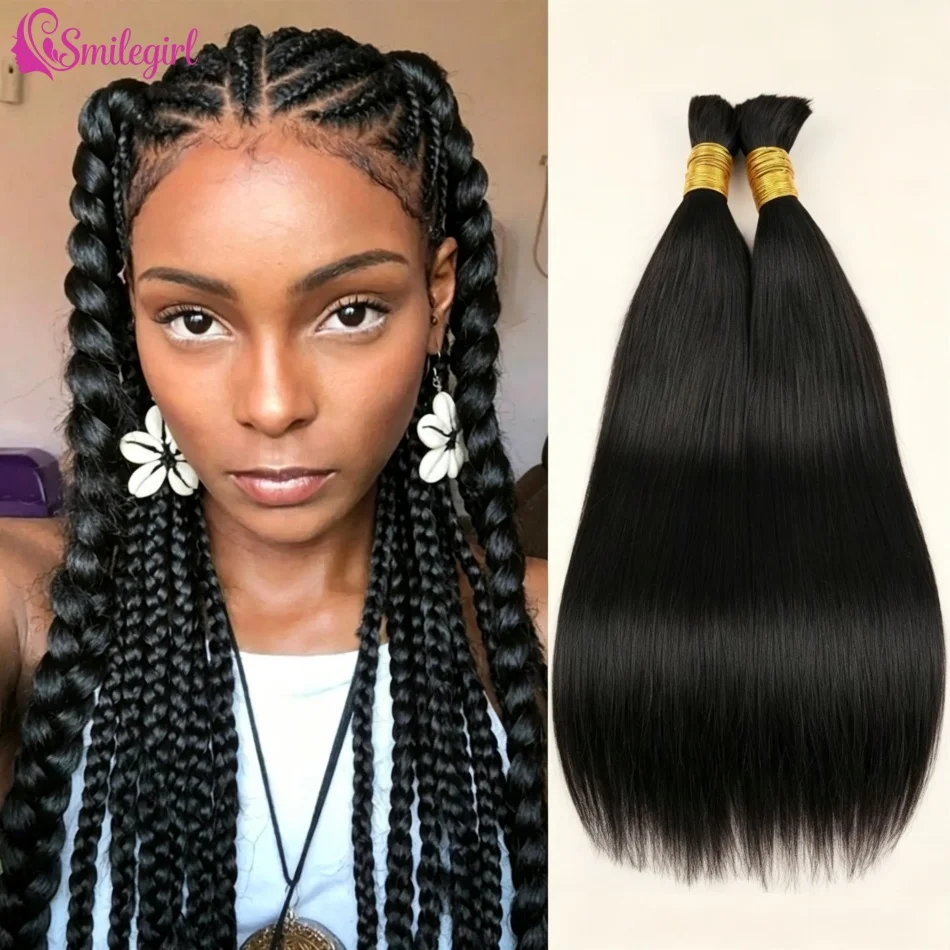 Straight Braiding Bulk Human Hair Weaving Unprocessed Human Hair Bundles Extensions Brazilian Virgin Hair For Boho Braids Bohemian Natural Black
Straight Braiding Bulk Human Hair Weaving Unprocessed Human Hair Bundles Extensions Brazilian Virgin Hair For Boho Braids Bohemian Natural Black