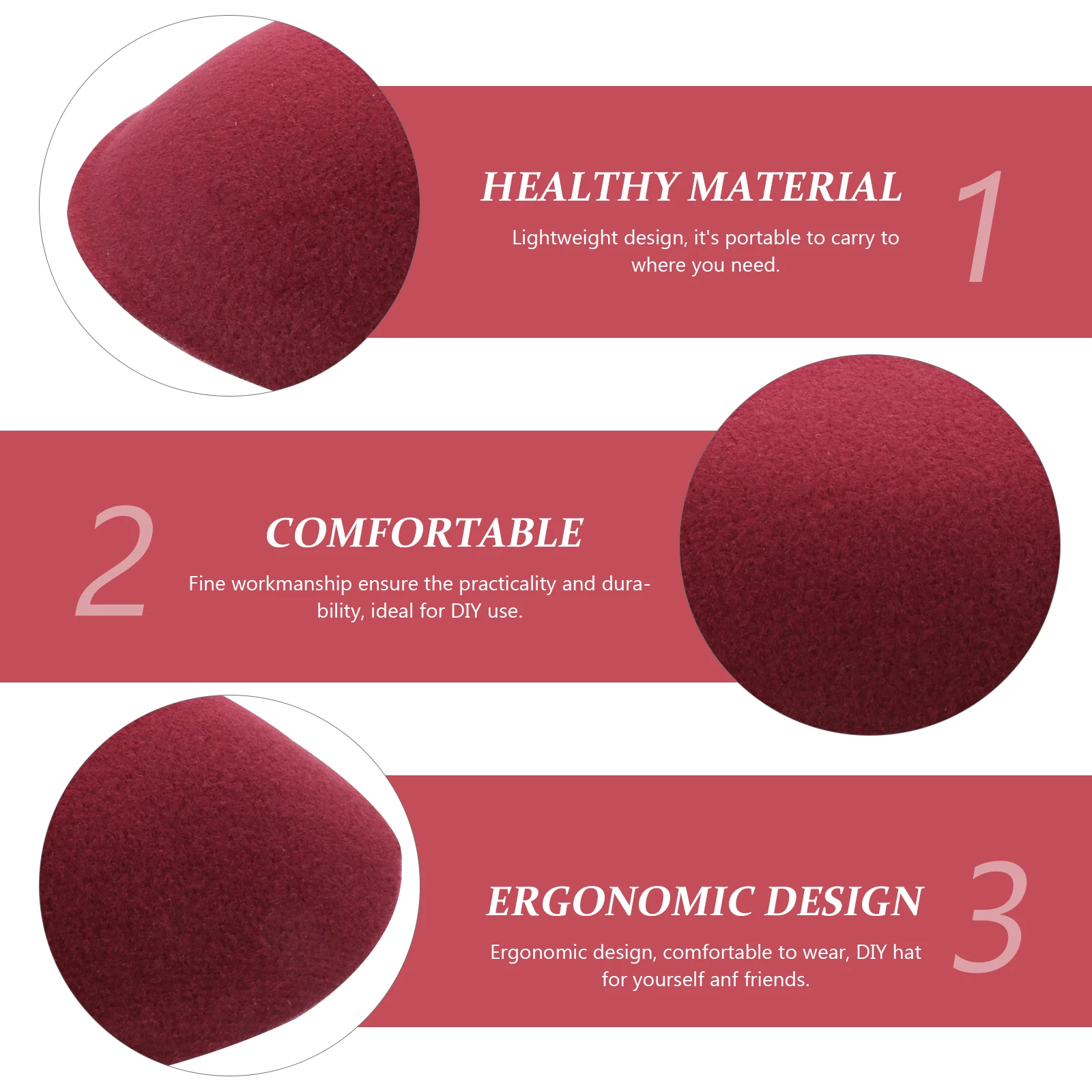 2Pcs DIY Hat Materials Ideal for DIY Use Simple and Practical Gift for Friends and Family Beret Fascinator Base 
2Pcs DIY Hat Materials Ideal for DIY Use Simple and Practical Gift for Friends and Family Beret Fascinator Base