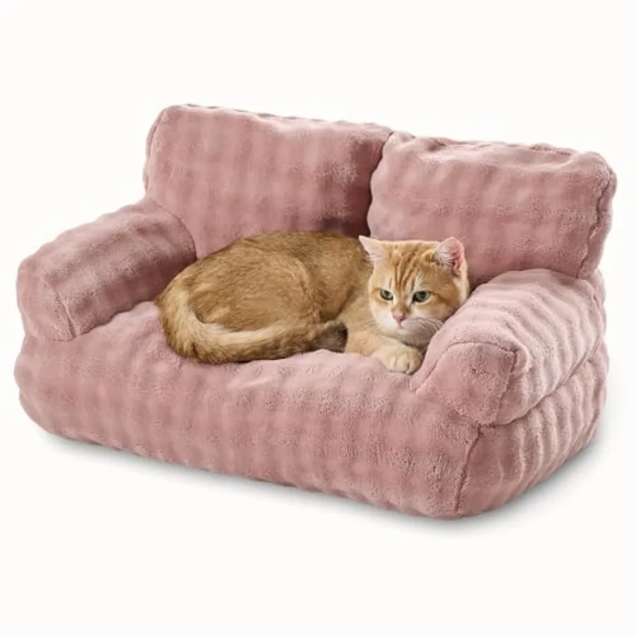 Cat Couch Bed Cute Soft Pet Sofa for Indoor Cats Kittens Puppies with Removable Washable Cover 26"x15
Cat Couch Bed Cute Soft Pet Sofa for Indoor Cats Kittens Puppies with Removable Washable Cover 26"x15