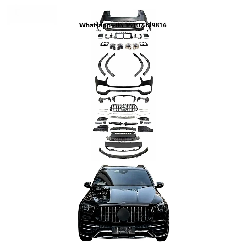 GLE53 Body Kit by GLE Upgrade for 2020-2022 GLE New Front Bumper Rear Bumper Grille Diffuser Exhaust Pipe Wheel Arch
GLE53 Body Kit by GLE Upgrade for 2020-2022 GLE New Front Bumper Rear Bumper Grille Diffuser Exhaust Pipe Wheel Arch