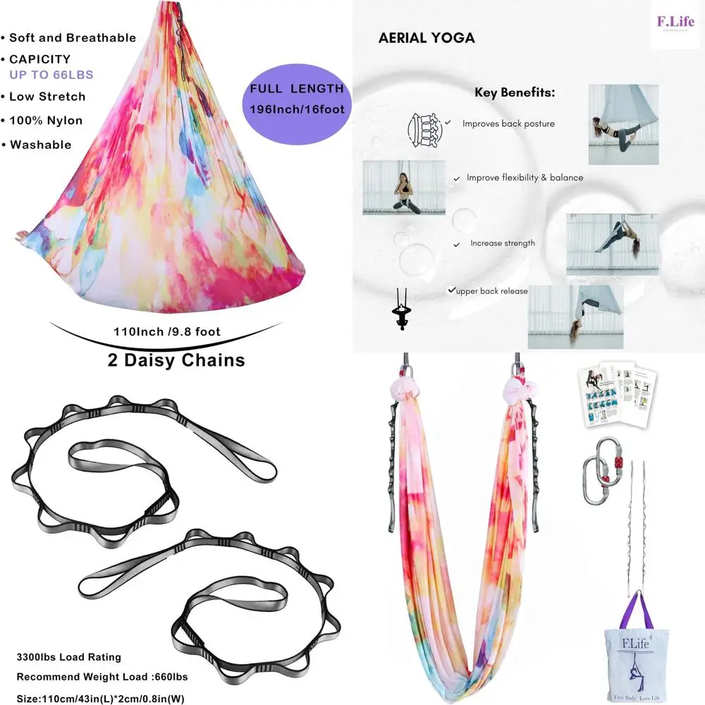 Разноцветные 5-ярдовые качели для воздушной йоги с цепочкой ромашки, карабином и направляющей позы
Разноцветные 5-ярдовые качели для воздушной йоги с цепочкой ромашки, карабином и направляющей позы