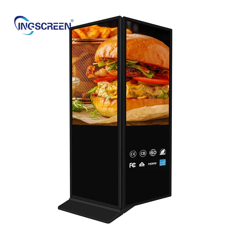 Android OS Powered Freestanding Dual-Sided Digital Signage Kiosk for Interactive Elevator Wayfinding and Promotions Business
Android OS Powered Freestanding Dual-Sided Digital Signage Kiosk for Interactive Elevator Wayfinding and Promotions Business