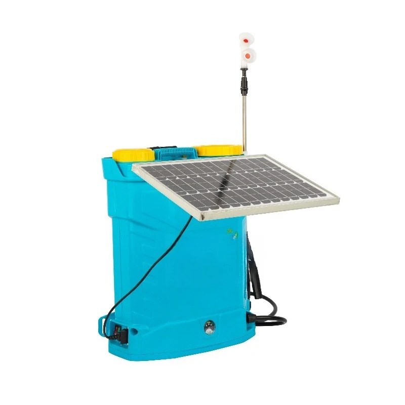 Knapsack solar electric sprayer for agricultural and garden irrigation
Knapsack solar electric sprayer for agricultural and garden irrigation