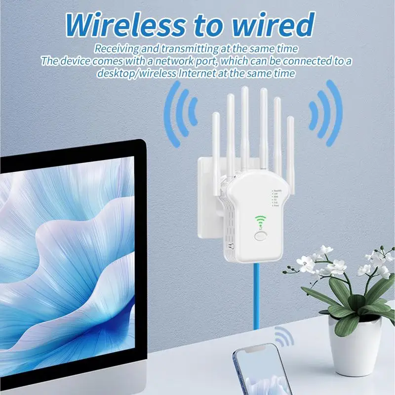 Усилитель сигнала Wi-Fi, домашний интернет-удлинитель, портативный усилитель Wi-Fi с двухдиапазоном 1200 Мбит/с для рабочего места на открытом воздухе, автофургона
Усилитель сигнала Wi-Fi, домашний интернет-удлинитель, портативный усилитель Wi-Fi с двухдиапазоном 1200 Мбит/с для рабочего места на открытом воздухе, автофургона