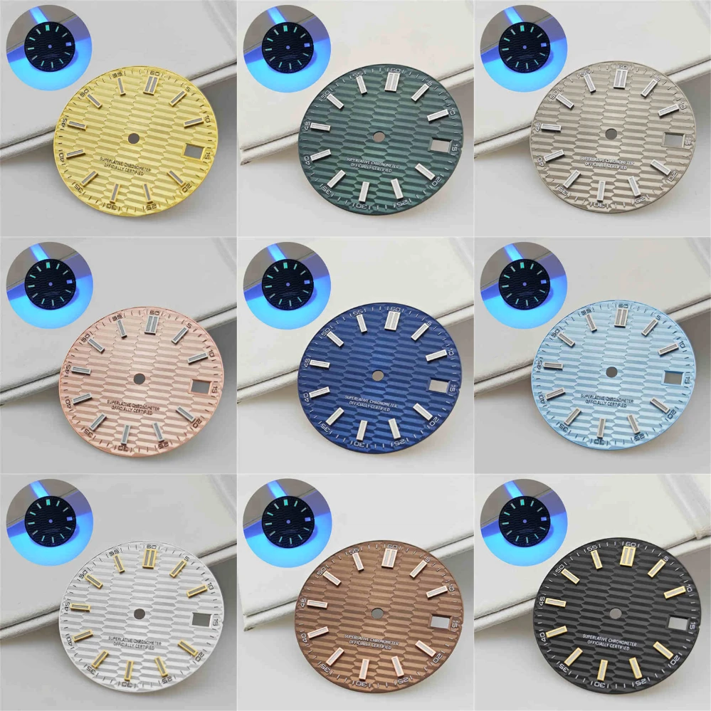 28.5mm striped dial DIY modification of mechanical watch accessories NH36 assembly surface Green luminous dial
28.5mm striped dial DIY modification of mechanical watch accessories NH36 assembly surface Green luminous dial