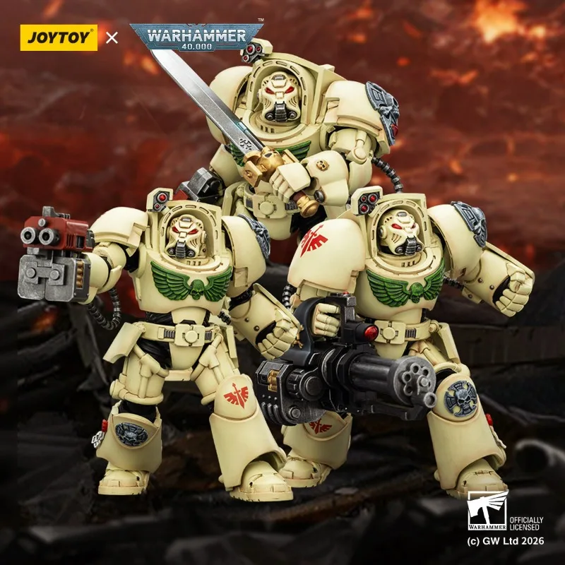 JOYTOY Warhammer 40k Dark Angels Deathwing Terminator 3-Figure Squad Articulated Action Figure Model, Collectible Ornament Gift
JOYTOY Warhammer 40k Dark Angels Deathwing Terminator 3-Figure Squad Articulated Action Figure Model, Collectible Ornament Gift
