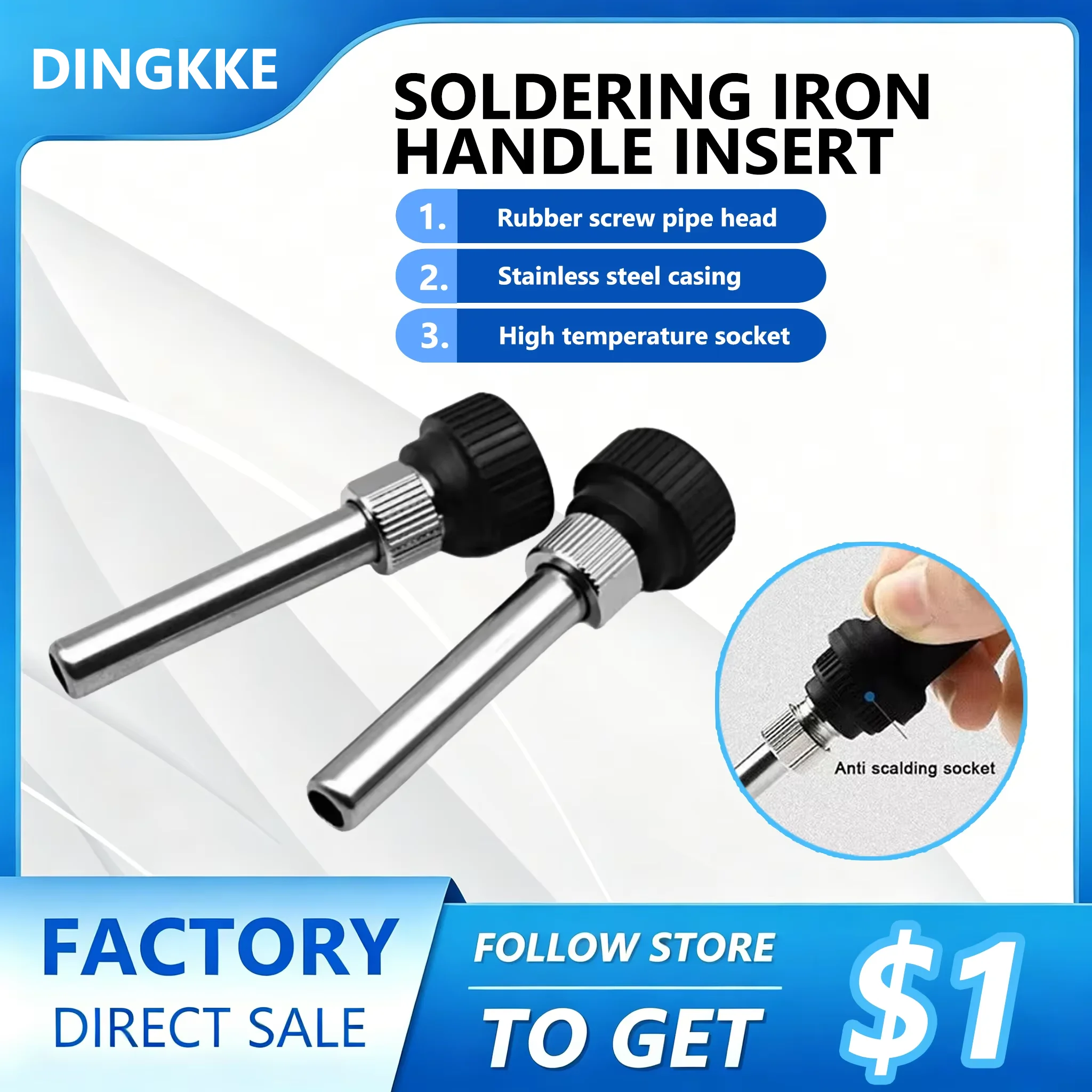 Universal Soldering Station Iron Handle Parts Shell Inner Heat Type Sleeve Tube for 936 Soldering Station
Universal Soldering Station Iron Handle Parts Shell Inner Heat Type Sleeve Tube for 936 Soldering Station
