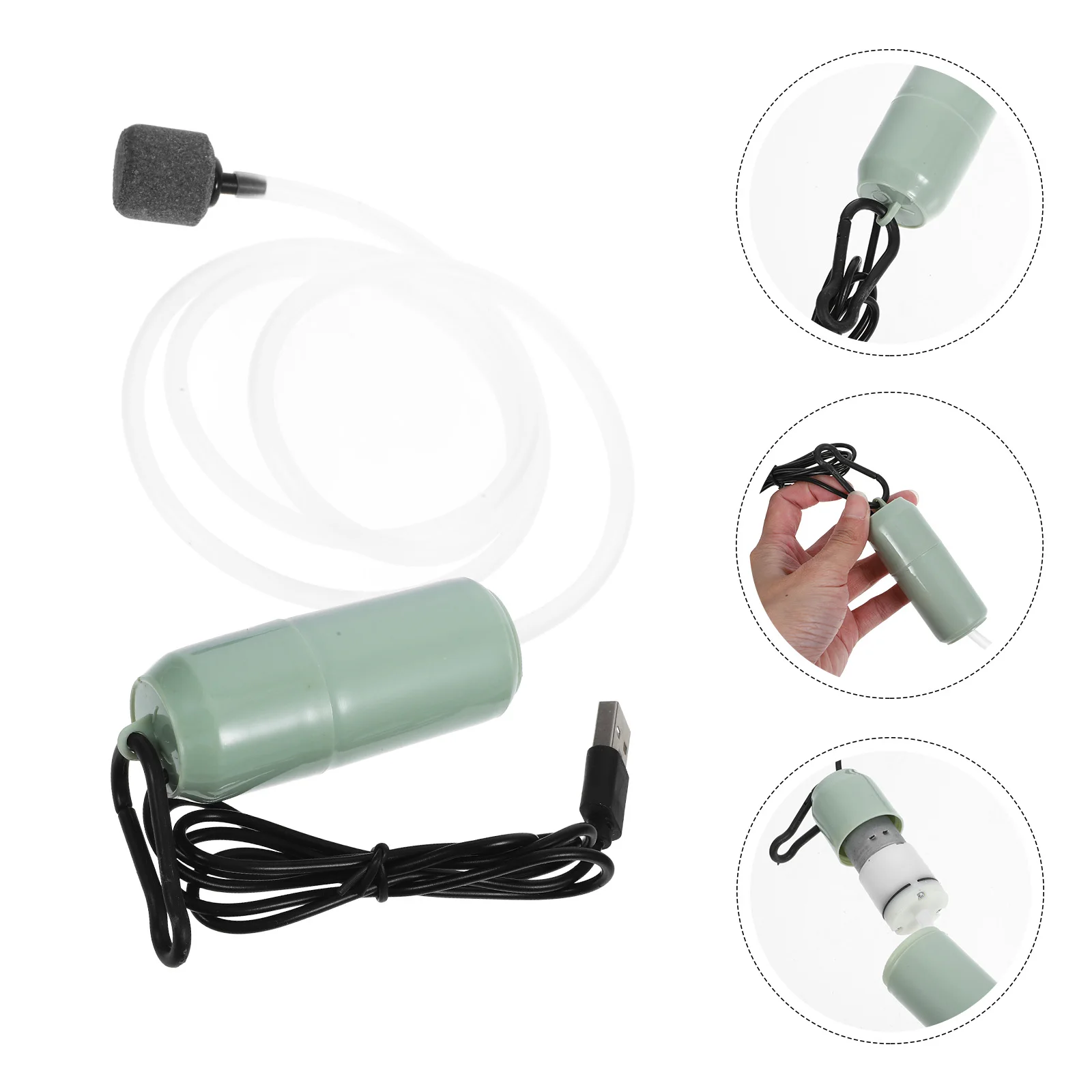 Oxygen Pump for Fish Tank USB Silent Portable Bubble Aerator Mini Air Pump Aquarium Efficient Oxygenation Small Size
Oxygen Pump for Fish Tank USB Silent Portable Bubble Aerator Mini Air Pump Aquarium Efficient Oxygenation Small Size