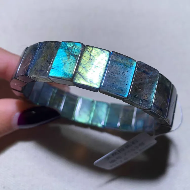 Natural Blue Colorful Labradorite Bracelet Bangle Rectangle Beads Women Men Green Blue Labradorite Fashion AAAAAA
Natural Blue Colorful Labradorite Bracelet Bangle Rectangle Beads Women Men Green Blue Labradorite Fashion AAAAAA