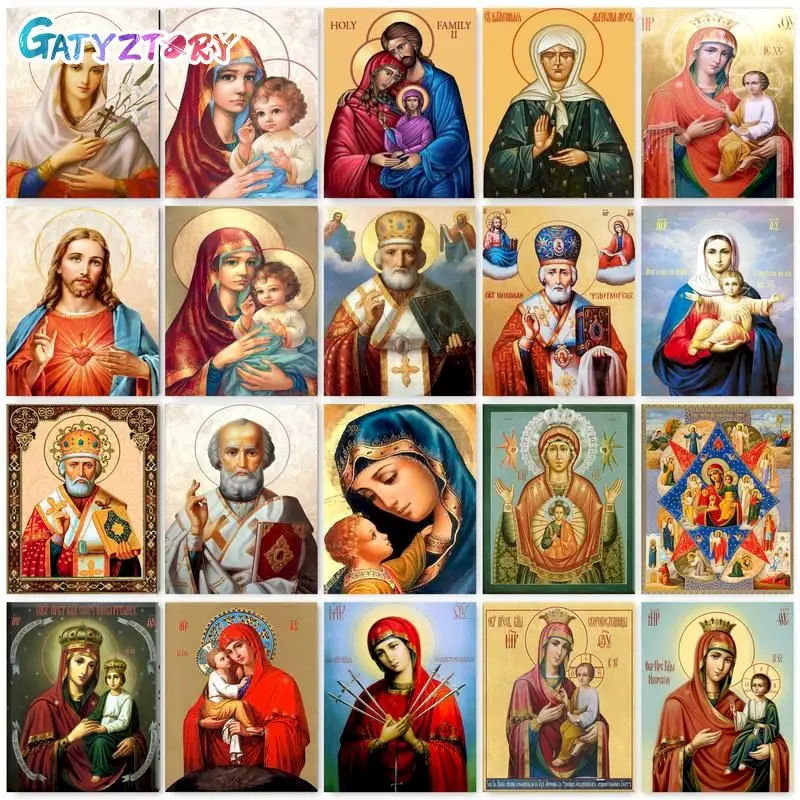 GATYZTORY Religious Painting By Numbers For Adults Figure Gift Diy Crafts Coloring By Numbers Acrylic Paints Kit the Virgin Mary
GATYZTORY Religious Painting By Numbers For Adults Figure Gift Diy Crafts Coloring By Numbers Acrylic Paints Kit the Virgin Mary
