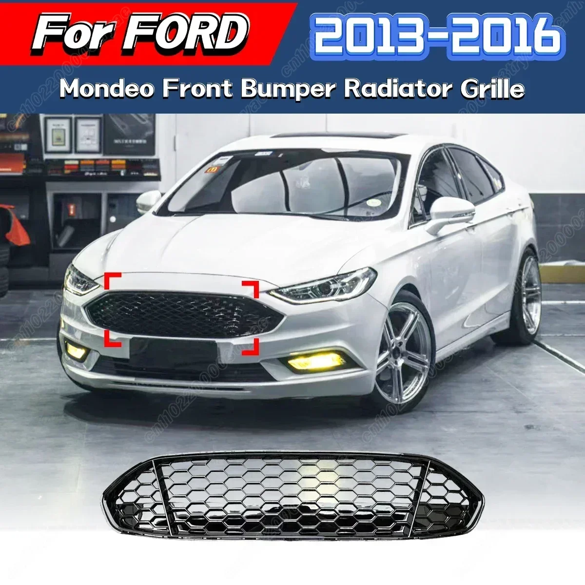 For Ford Mondeo 2013 2014 2015 2016 Automotive Front Bumper Radiator Grille Water Tank Protective Cover Body Modification Kit
For Ford Mondeo 2013 2014 2015 2016 Automotive Front Bumper Radiator Grille Water Tank Protective Cover Body Modification Kit