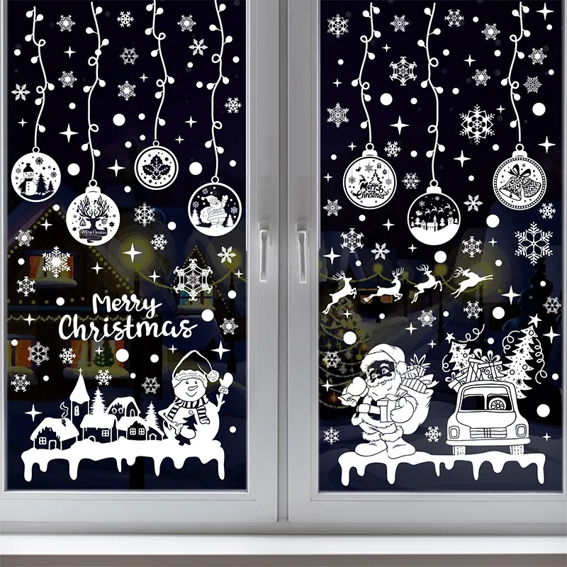 Home 2024 Christmas window stickers shop mall window double-sided visual holiday decoration wall stickers electrostatic stickers
Home 2024 Christmas window stickers shop mall window double-sided visual holiday decoration wall stickers electrostatic stickers