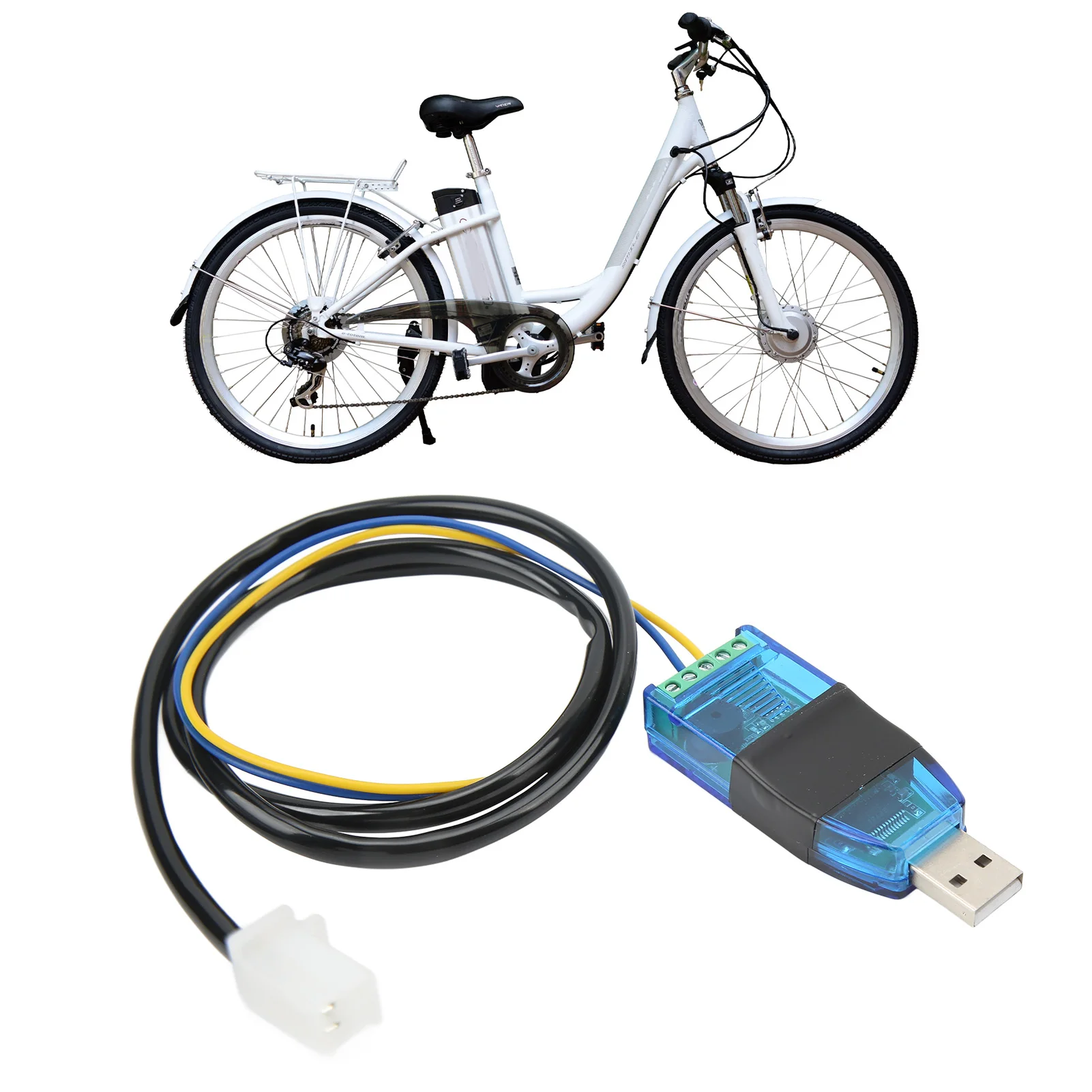 Electric Bike Programmable USB Data Cable Baud Rate 115200 for VOTOL Controller EM 150/2 200/2 260/2 Electric Bike Program Cable
Electric Bike Programmable USB Data Cable Baud Rate 115200 for VOTOL Controller EM 150/2 200/2 260/2 Electric Bike Program Cable