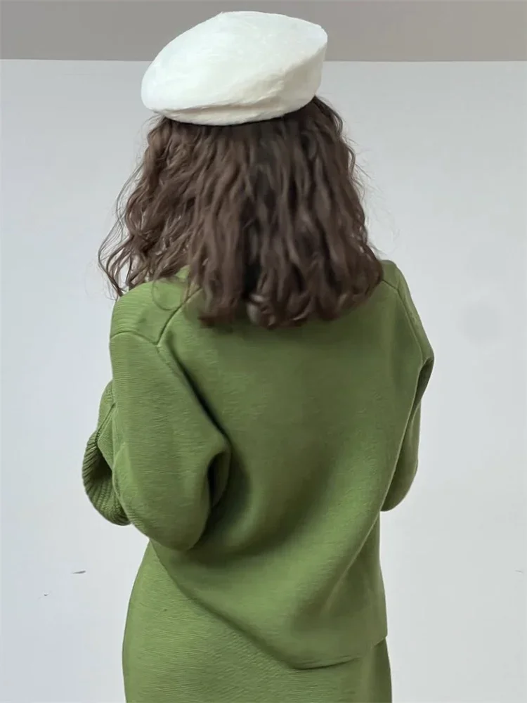 Female Knit Sweater Cardigan Coat Ribbed Patchwork Loose Long Sleeve Solid Autumn 2025 Sweater Women's Knitwear Cardigan
Female Knit Sweater Cardigan Coat Ribbed Patchwork Loose Long Sleeve Solid Autumn 2025 Sweater Women's Knitwear Cardigan