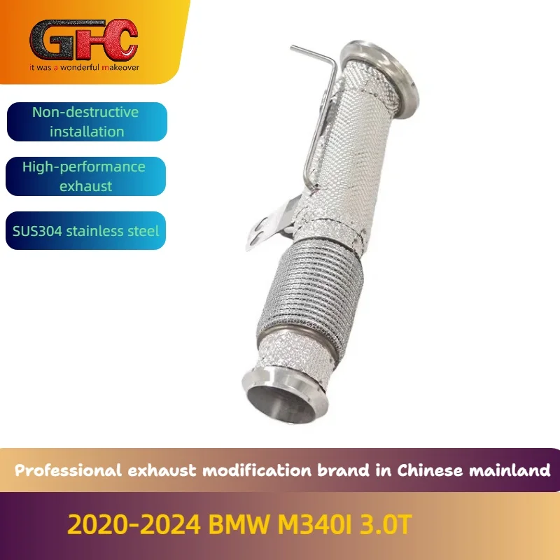 GFC brand for 2020-2024 BMW M340I 3.0T Catless downpipe high-performance exhaust system
GFC brand for 2020-2024 BMW M340I 3.0T Catless downpipe high-performance exhaust system