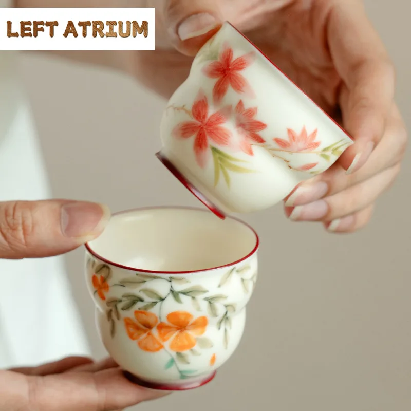 2pc/lot Hand Drawn Trumpet Vine Flower Teacup Creative Tea Bowl Tea-tasting Personal Cup Chazhan Master Cups Drinkware 60ml
2pc/lot Hand Drawn Trumpet Vine Flower Teacup Creative Tea Bowl Tea-tasting Personal Cup Chazhan Master Cups Drinkware 60ml