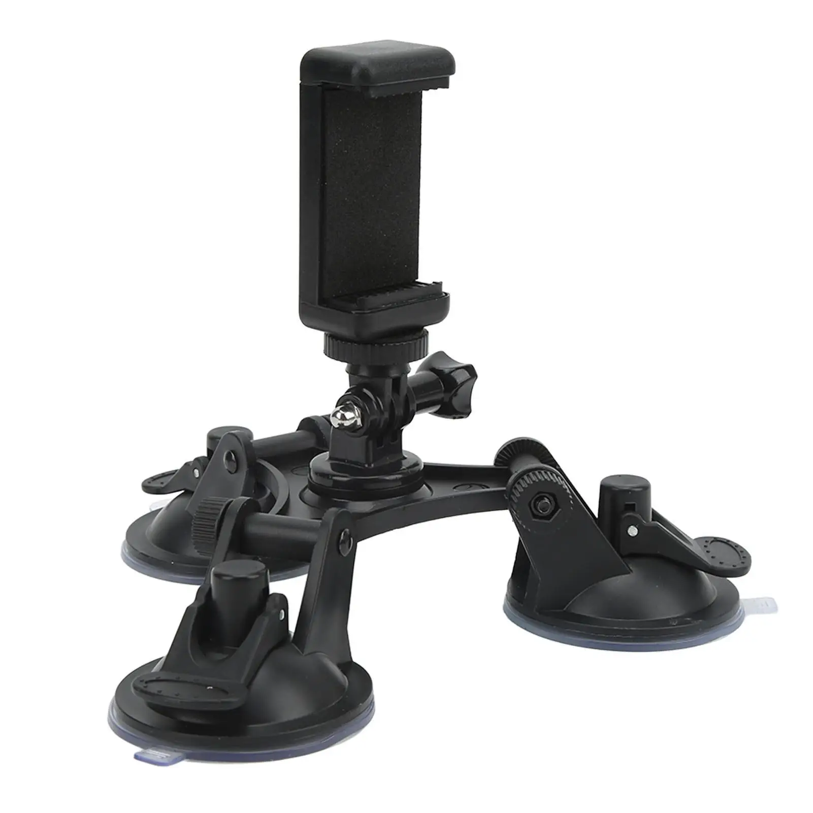 Triple Suction Cup Mount for action Cameras & Mobile Phones - Strong Adsorption Car Tripod Holder
Triple Suction Cup Mount for action Cameras & Mobile Phones - Strong Adsorption Car Tripod Holder