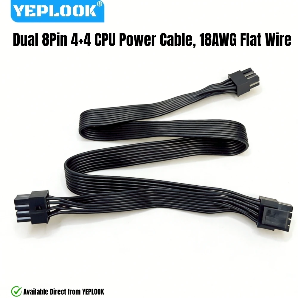 EPS/ATX12V 2x 8Pin (4+4) Dual CPU Power Cable for Corsair AX1600i, AX1500i, AX1200i, AX860i, AX760i AX-i Series Modular Powers
EPS/ATX12V 2x 8Pin (4+4) Dual CPU Power Cable for Corsair AX1600i, AX1500i, AX1200i, AX860i, AX760i AX-i Series Modular Powers